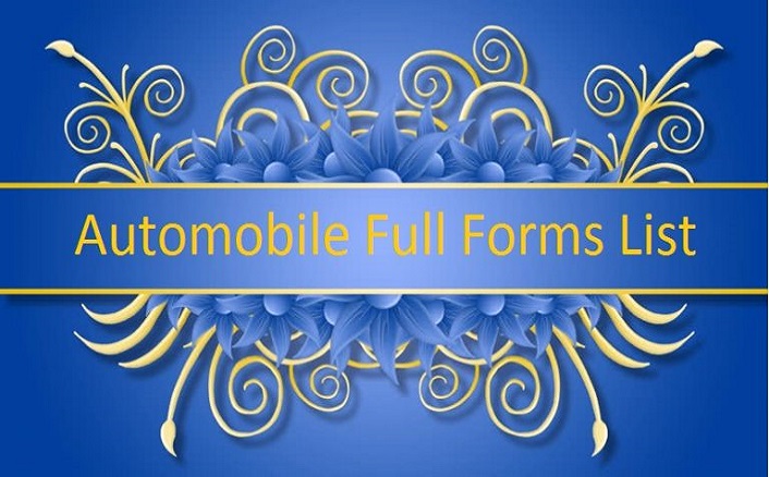 Automobile Full Forms